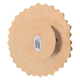 Piattino ottone dorato fiore decorazioni foglia d. 10 cm s3