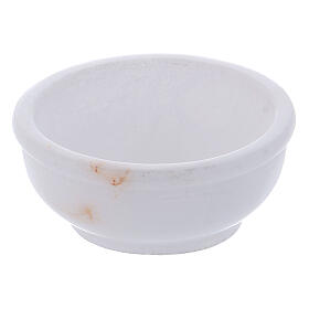 Incense bowl in white soapstone 2 1/2 in