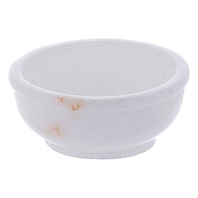 Incense bowl in white soapstone 2 1/2 in