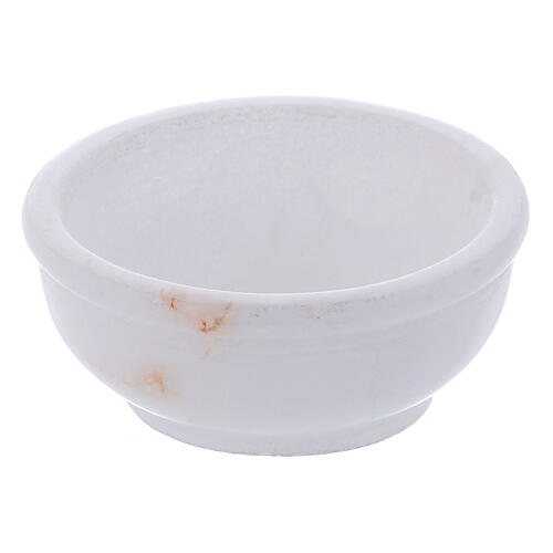 Incense bowl in white soapstone 2 1/2 in 1