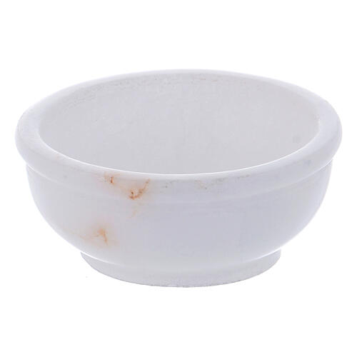Incense bowl in white soapstone 2 1/2 in 2
