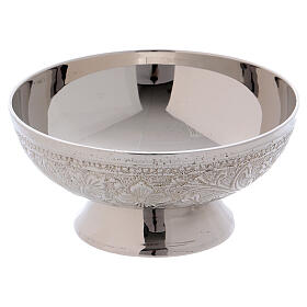 Oriental silver-plated brass oriental style incense bowl