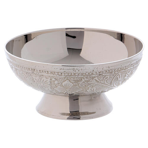 Oriental silver-plated brass oriental style incense bowl 2