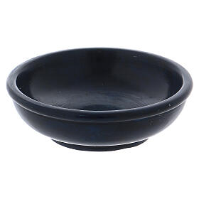 Incense bowl in blue soapstone 4 in