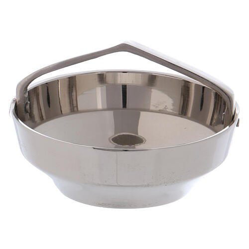 Incense bowl with silver-plated brass handle 7 cm 1