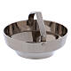 Silver-plated brass incense bowl with handle 3 in s2