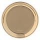 Gold plated brass round plate 4 in s1