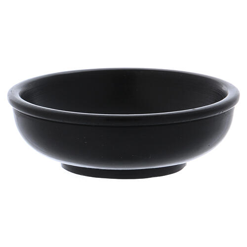 Incense bowl in black soapstone 10 cm 2