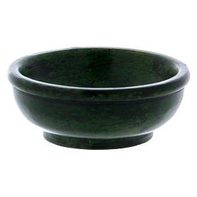 Incense bowl in green soapstone 3 in
