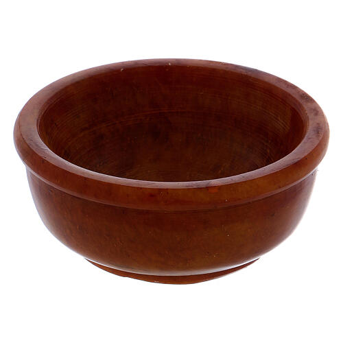 Incense bowl in amber soapstone 6.5 cm 2