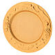 Gold plated Communion plate of casted brass, 17x15 cm s1