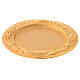 Gold plated Communion plate of casted brass, 17x15 cm s3