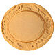 Gold plated Communion plate of casted brass, 17x15 cm s4