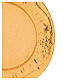 Plato comunión dorado de latón fundido 17x15 cm s2