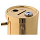 Offertory container golden brass 15 cm s2