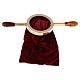 Velvet offering bag with wood handle s1