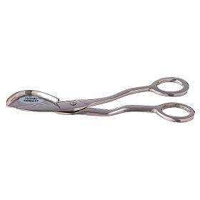 Candle scissors, nickel-plated brass, 15 cm