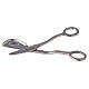 Candle scissors in nickel-plated brass 6 in s2