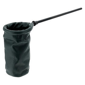 Sacco per questua in pelle verde s3