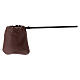 Brown leatherette alms bag s1