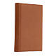Real brown leather notebook, star, French Bethlehem monks, 15x10x2 cm s4