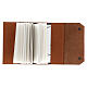 Brown leather notebook star Bethleem monks 15x10x2 cm s3