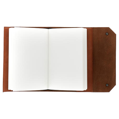Notizbuch vom Atelier der Mőnche von Bethleem aus braunem Echtleder mit Stern, 25 x 15 x 3 cm 3