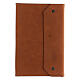 Real brown leather notebook, star, French Bethlehem monks, 25x15x3 cm s1