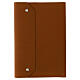 Real brown leather notebook, star, French Bethlehem monks, 25x15x3 cm s1