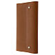 Real brown leather notebook, star, French Bethlehem monks, 25x15x3 cm s3