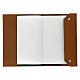 Agenda cuir véritable marron étoile moins Bethléem 25x15x3 cm s2