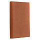 Brown leather liturgy notebook with star by Bethleem monks 25x15x3 cm s4