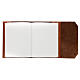 Liturgy notebook in brown leather by Bethleem monks 30x25x2 cm s3