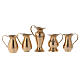 Set of 5 brass jugs s1