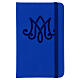 Agenda de poche avec monogramme marial bleu 10x15 cm s1
