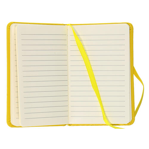 Yellow pocket diary with Tau 10x15 cm 2