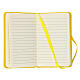 Yellow pocket diary with Tau 10x15 cm s2