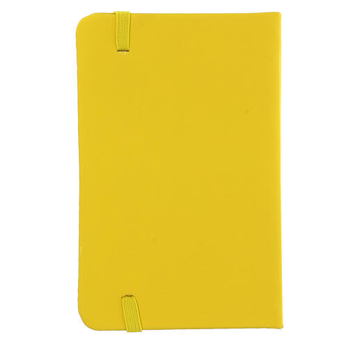Agenda de bolso azul com Tau amarelo 10x15 cm 3
