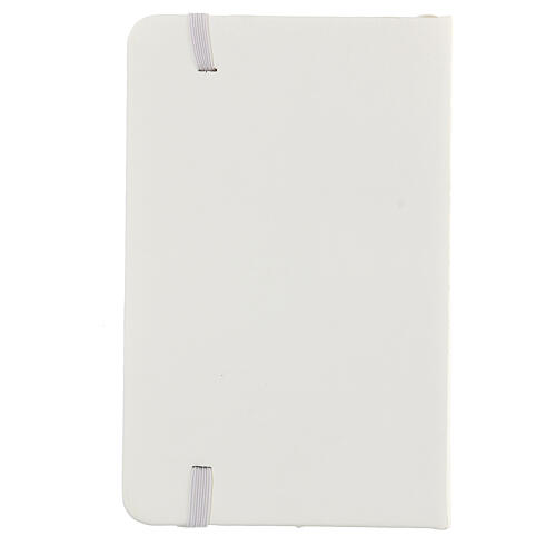 White pocket diary with Marial monogram 10x15 cm 3