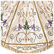 Processional umbrella with grapes and wheat embroidery h 1.8 m s4