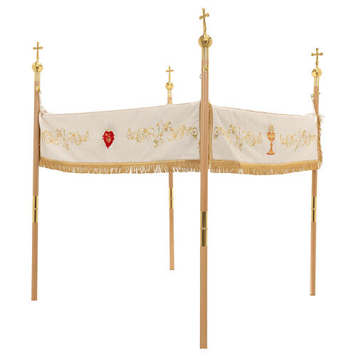 Dais procession JHS agneau 140x160 cm 2