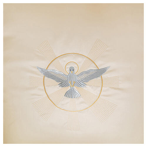 Baldachin, 160 x 200 cm, mit Stickereien Herz, Lamm und Kelch 7