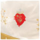 Baldachin, 160 x 200 cm, mit Stickereien Herz, Lamm und Kelch s5