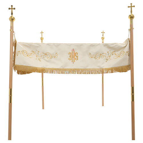 Processional canopy with Heart, Lamb and Chalice, 65x80 in 3