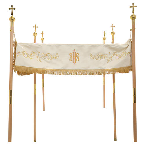 Dais de procession Calice JHS agneau 160x250 cm 1