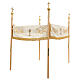 Gold processional canopy JHS Lamb Chalice 130x160 cm s2