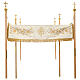 Gold processional canopy Chalice JHS Lamb 160x250 cm s1