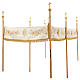 Gold processional canopy Chalice JHS Lamb 160x250 cm s2