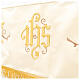 Gold processional canopy Chalice JHS Lamb 160x250 cm s3