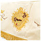 Gold processional canopy Chalice JHS Lamb 160x250 cm s8